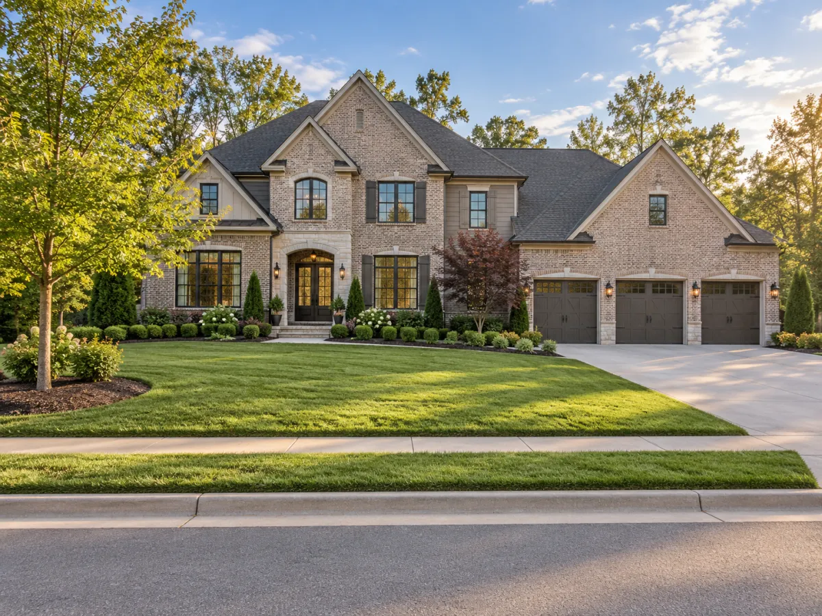 Large new construction home in Weddington Preserve neighborhood in Weddington NC