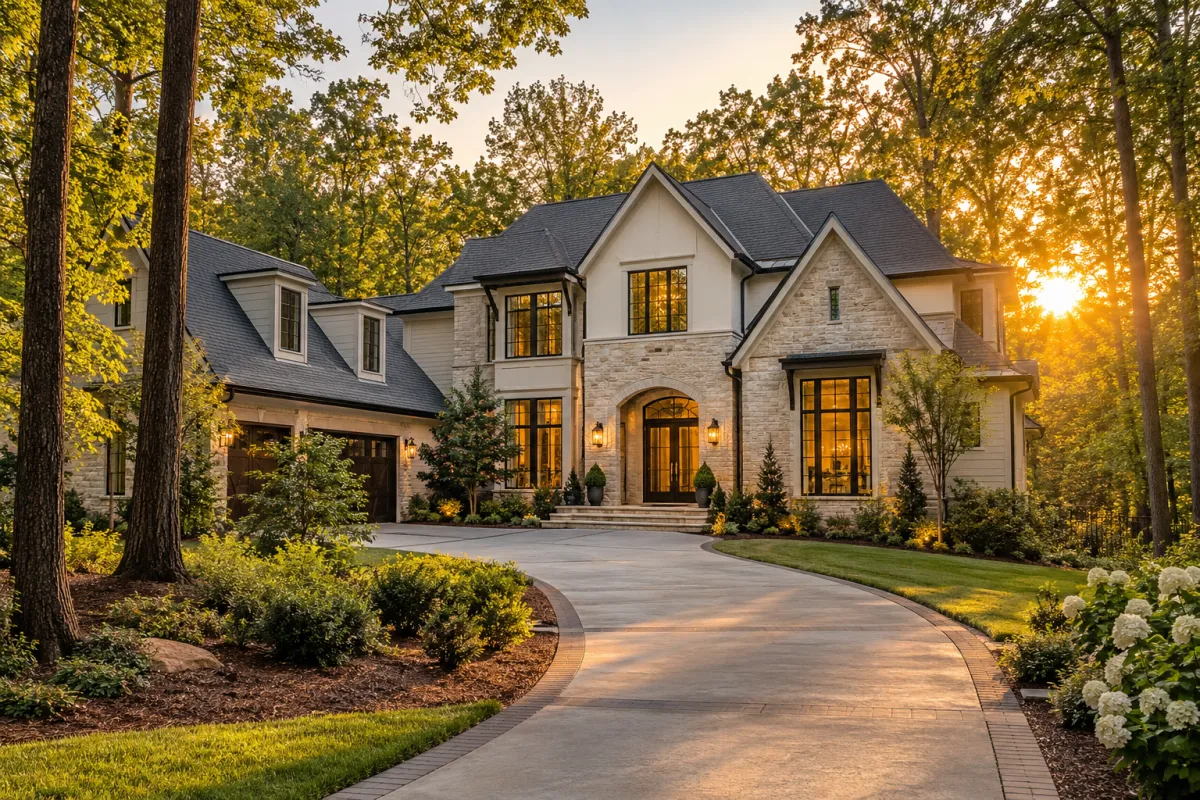 Marvin NC luxury home representing the current Marvin housing market