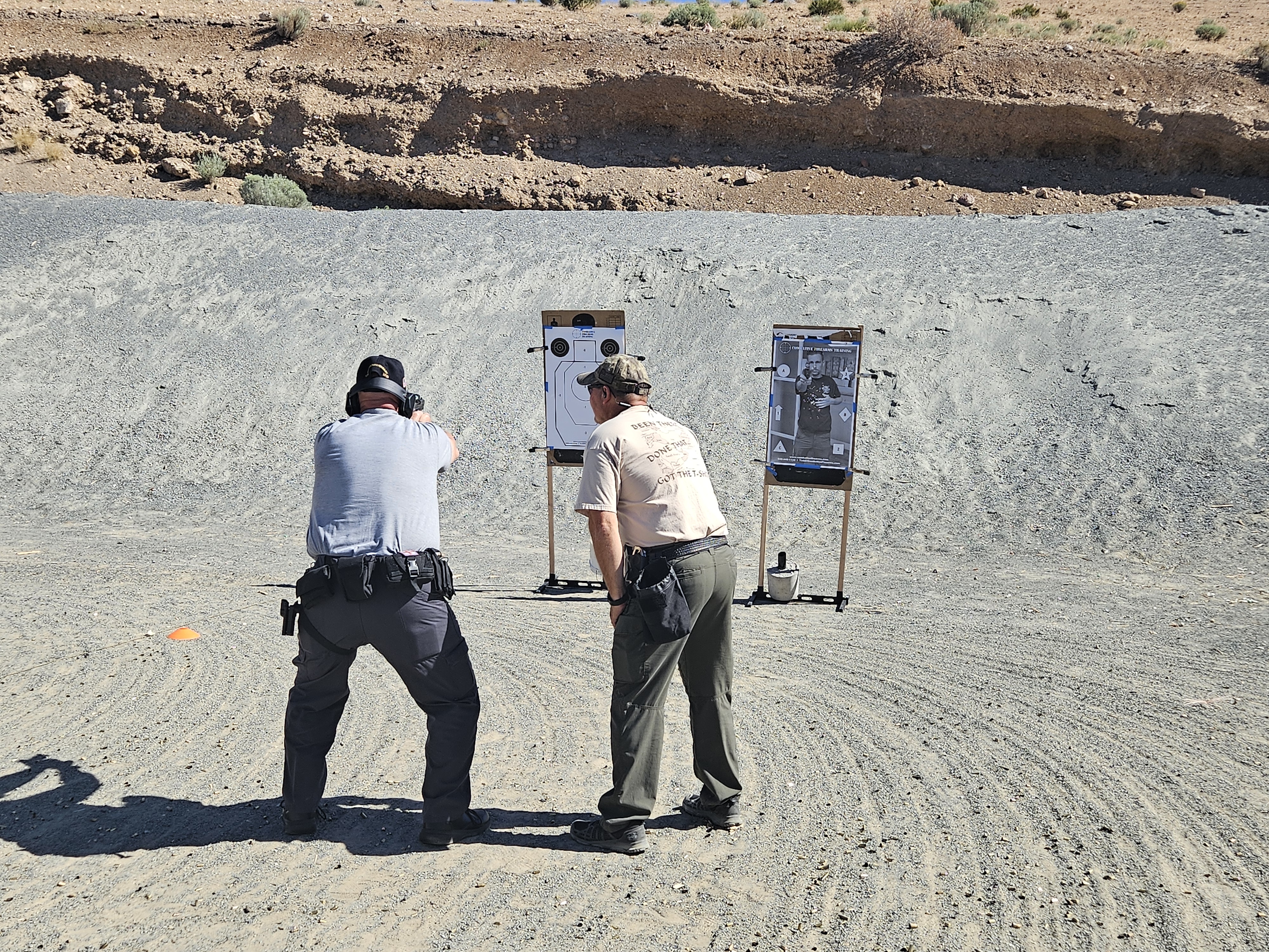 Professional tactical firearms instructor demonstrating leadership