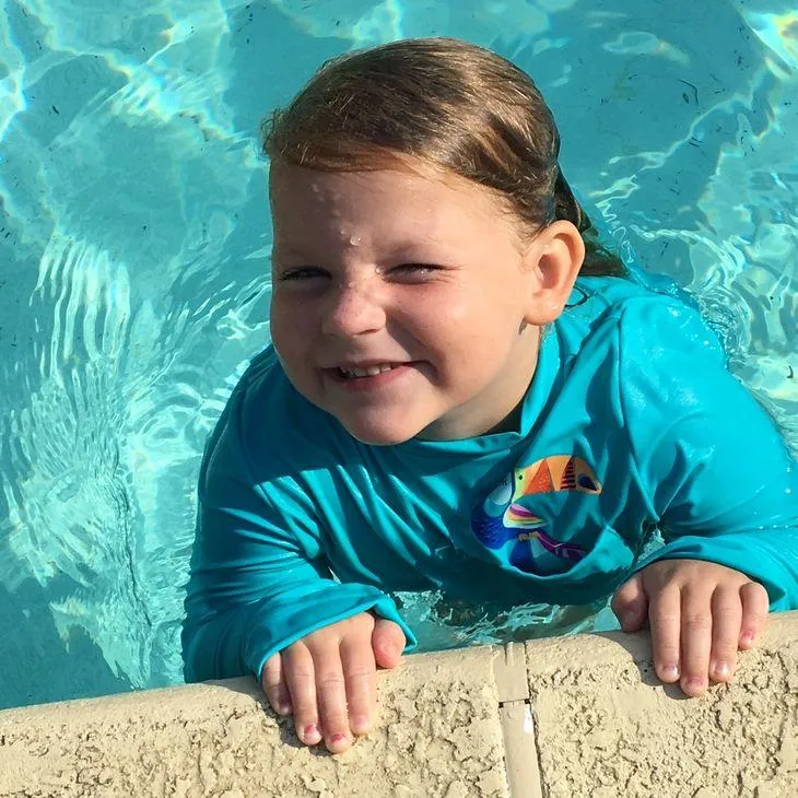 happy swimmer