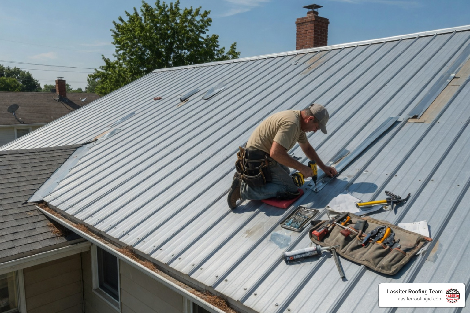 corrugated metal roof repair