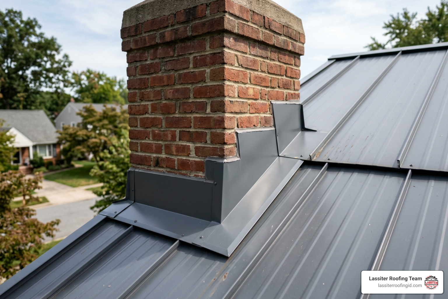 Preventing Leaks: Flashing a Chimney on a Metal Roof