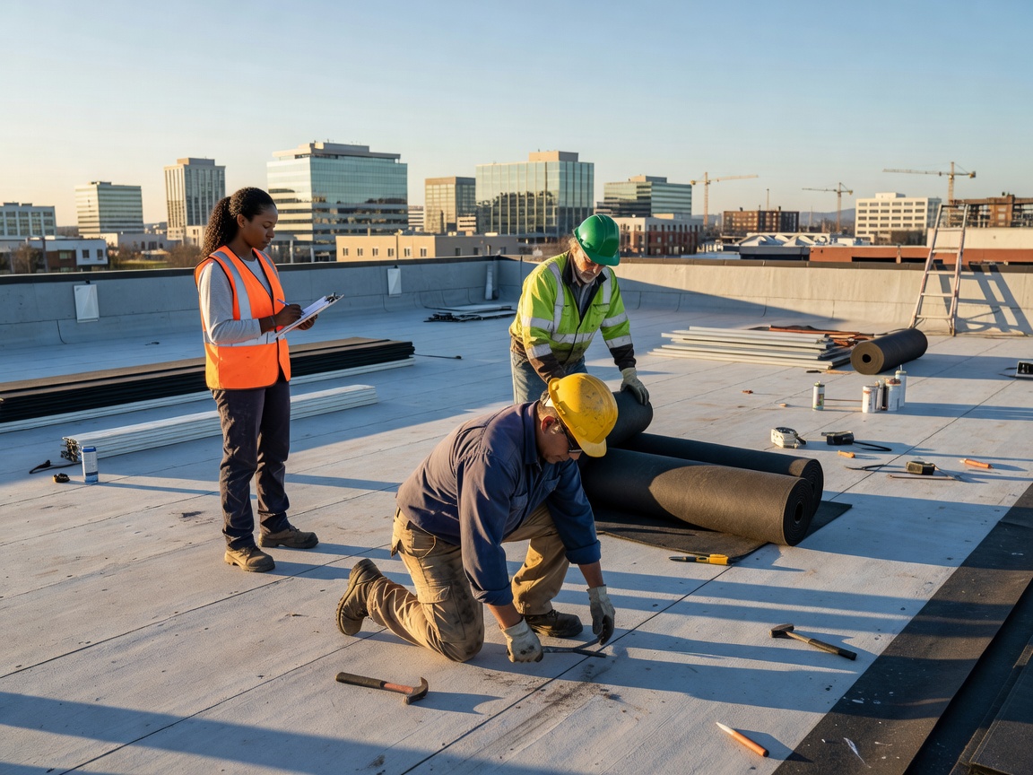 flat roof contractors in my area header image