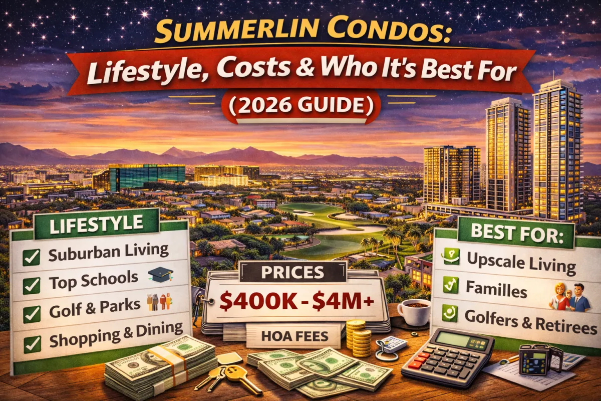 Summerlin Condos: Lifestyle, Costs & What Buyers Should Know (2026)