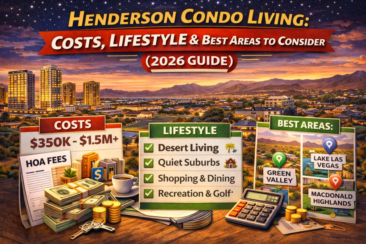 Henderson Condo Living: Costs, Lifestyle & What Buyers Should Know (2026)