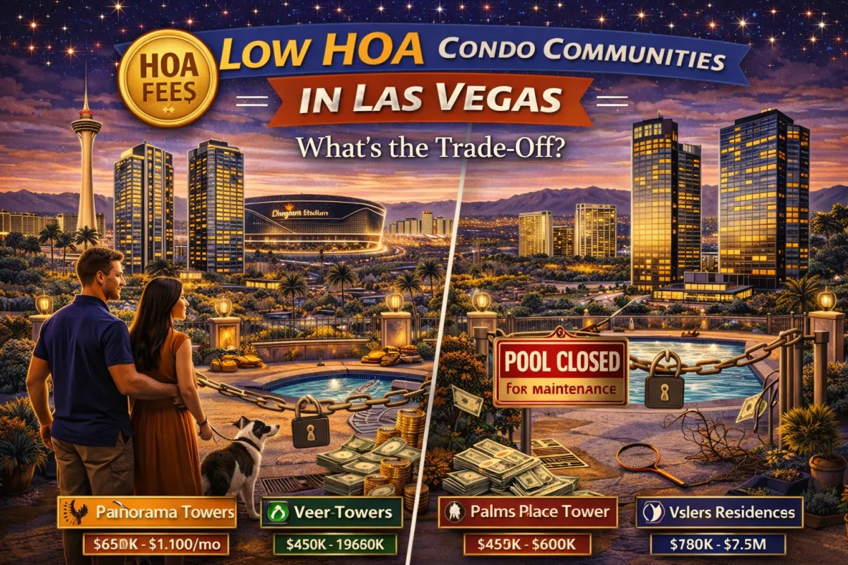 Low HOA Condo Communities in Las Vegas | What Buyers Should Know