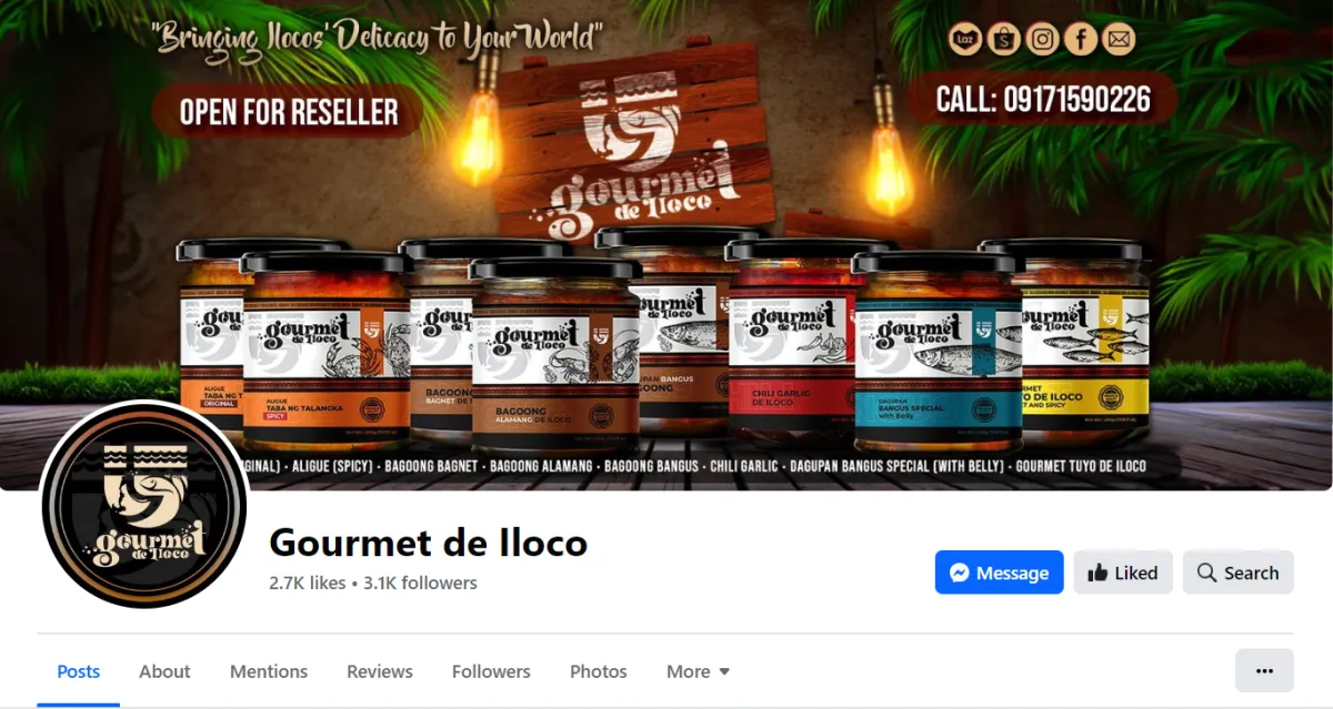 gourmet de iloco facebook page