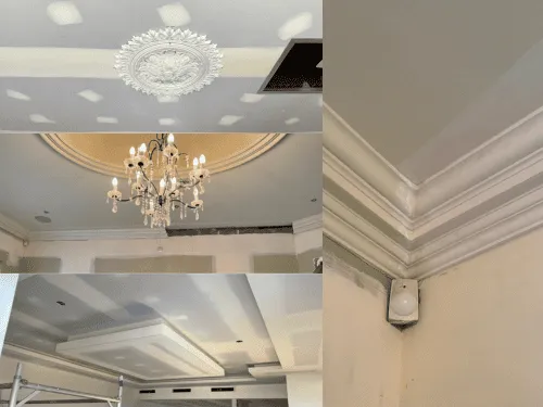 Fancy cornice and ceiling roses in Perth