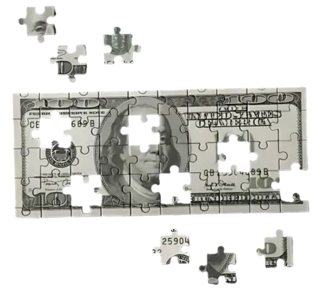 Money Bill Puzzle Style