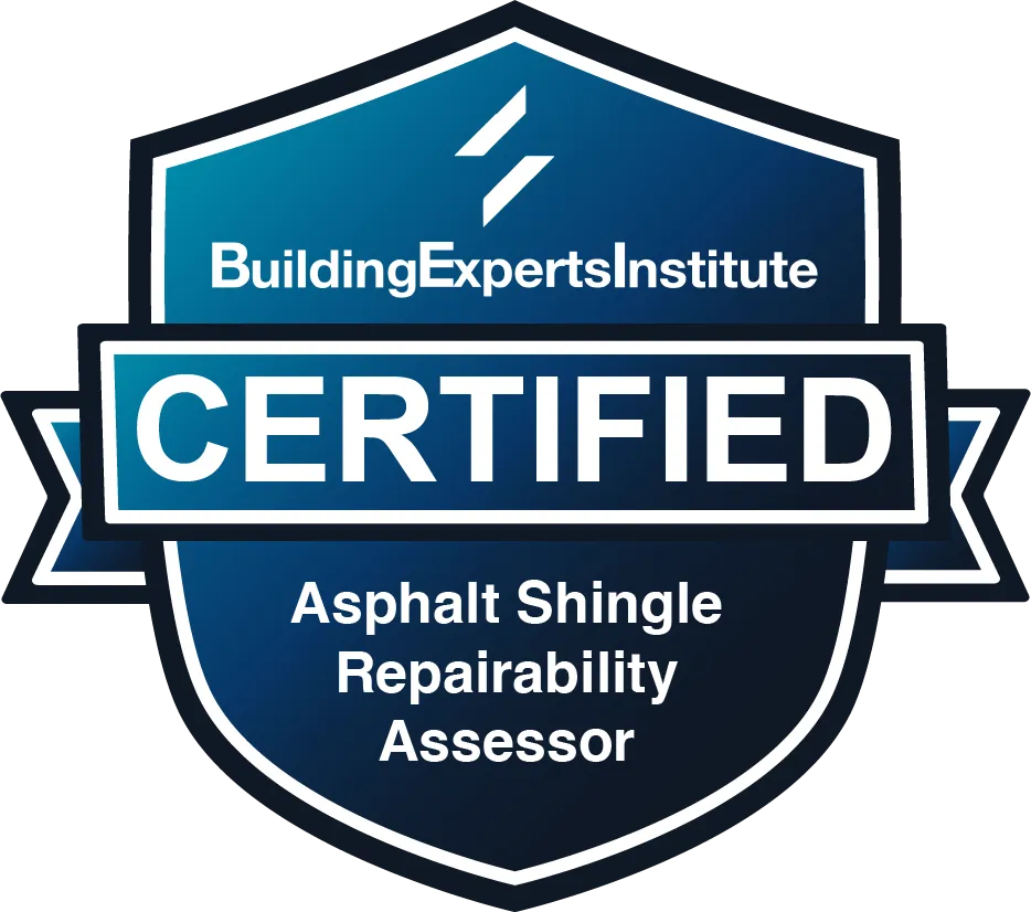 Certified Asphalt Shingle Repairability Assessor – Building Experts Institute