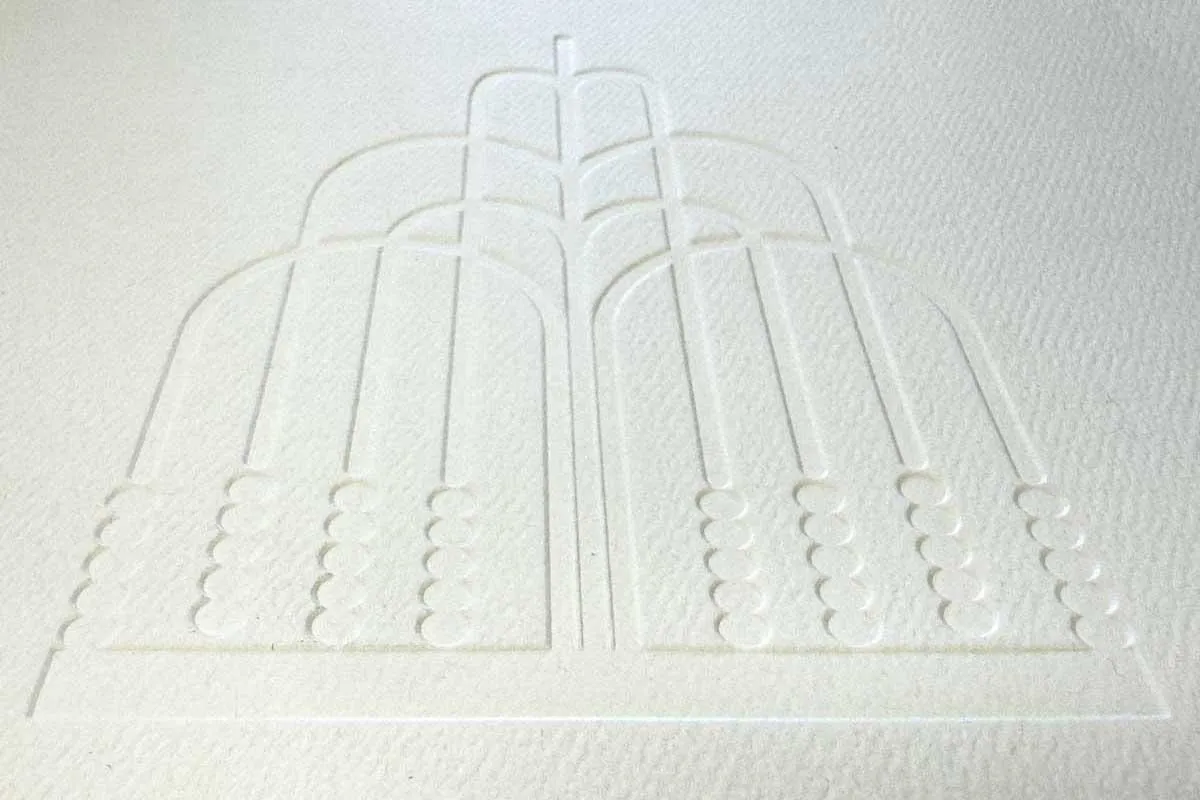 sample of embossed finish