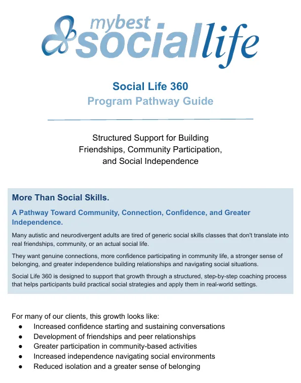 Social Life 360 California Program Pathway Guide