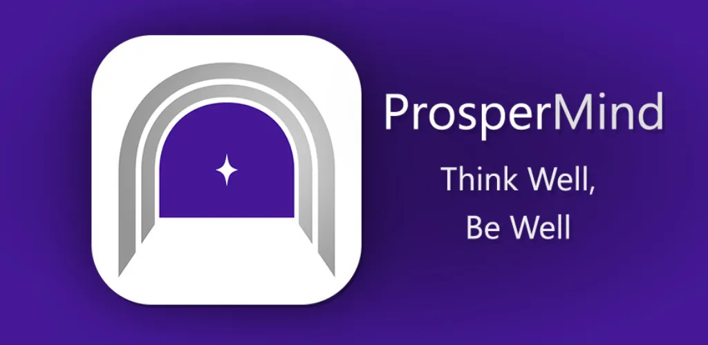 ProsperMind brand logo with the tagline 'Think Well, Be Well'