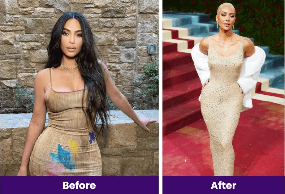 Kim Kardashian with FlameLean weight loss supplement
