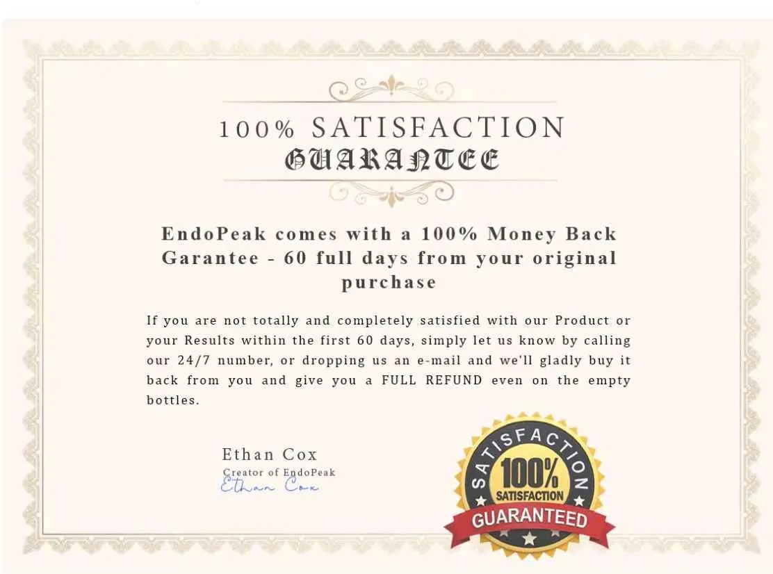 endopeak-60-days-money-back-guaranteed-logo-image