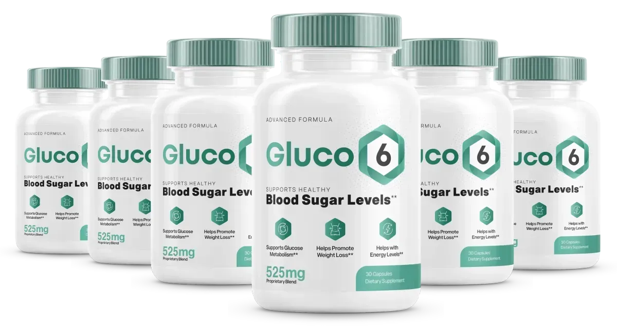 Gluco 6 supplement 6 bottles