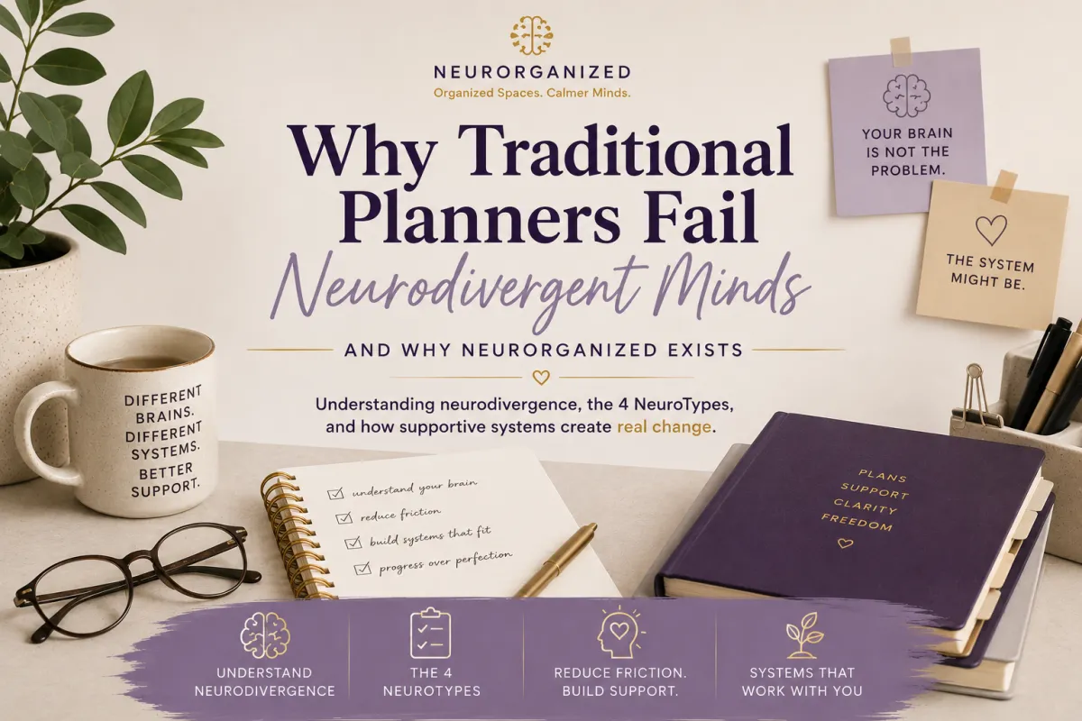 Why Traditional Planners Fail Neurodivergent Minds