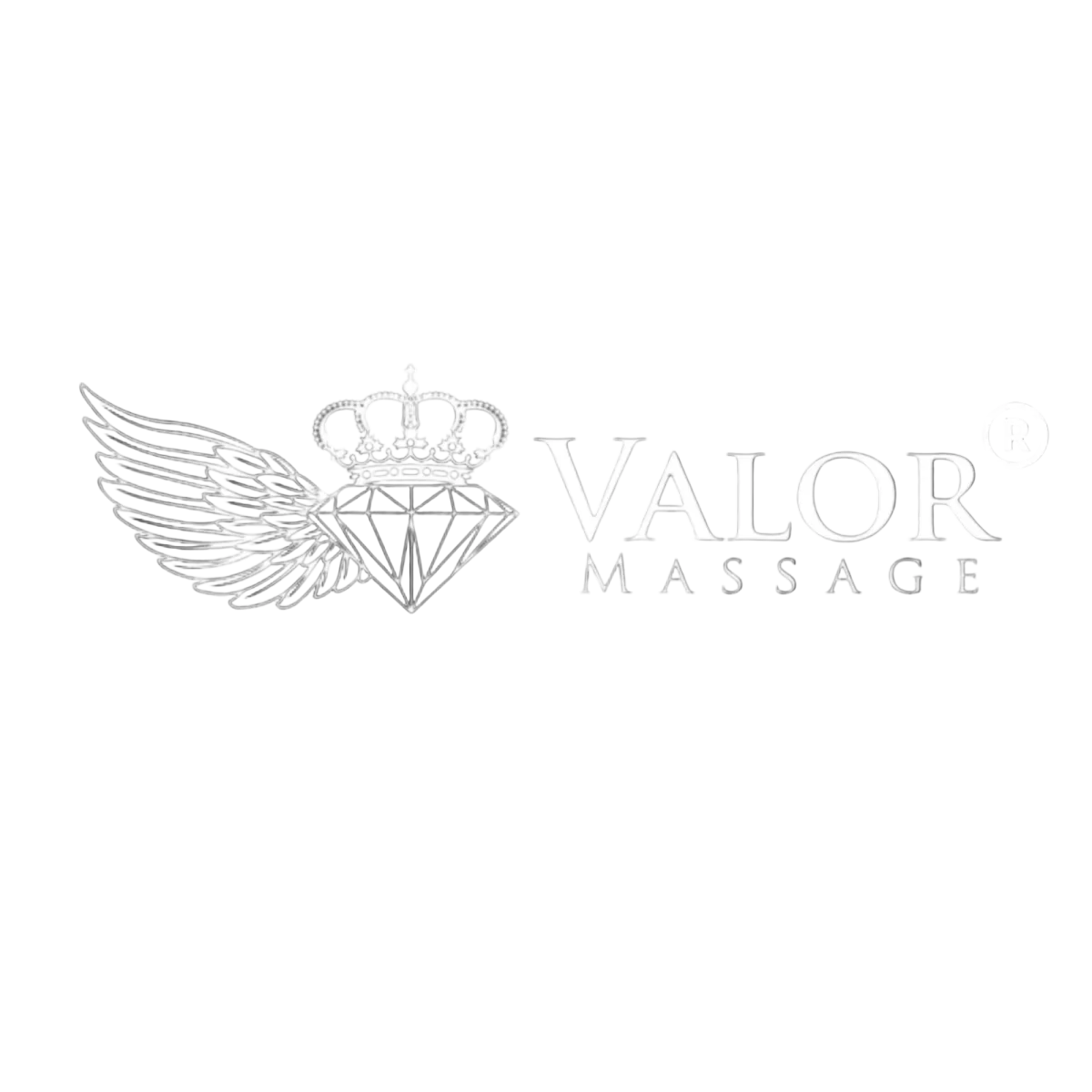 	Valor Massage Merch Store homepage banner featuring wellness and self-care products.