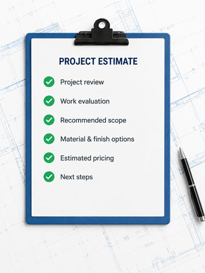 Project Estimate Clipboard