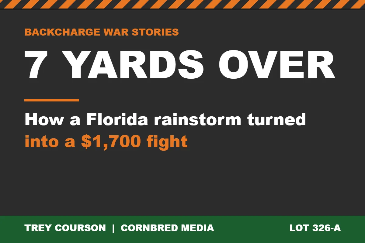 7 Yards Over: How a Florida Rainstorm Turned Into a $1,700 Fight