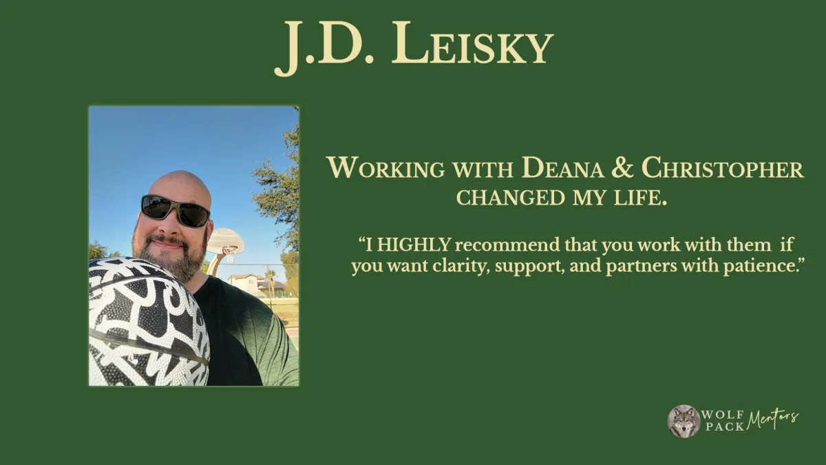 Working with Deana and Christopher has changed my life. I HIGHLY recommend that you work with them if you want clarity, support, and partners with patience.