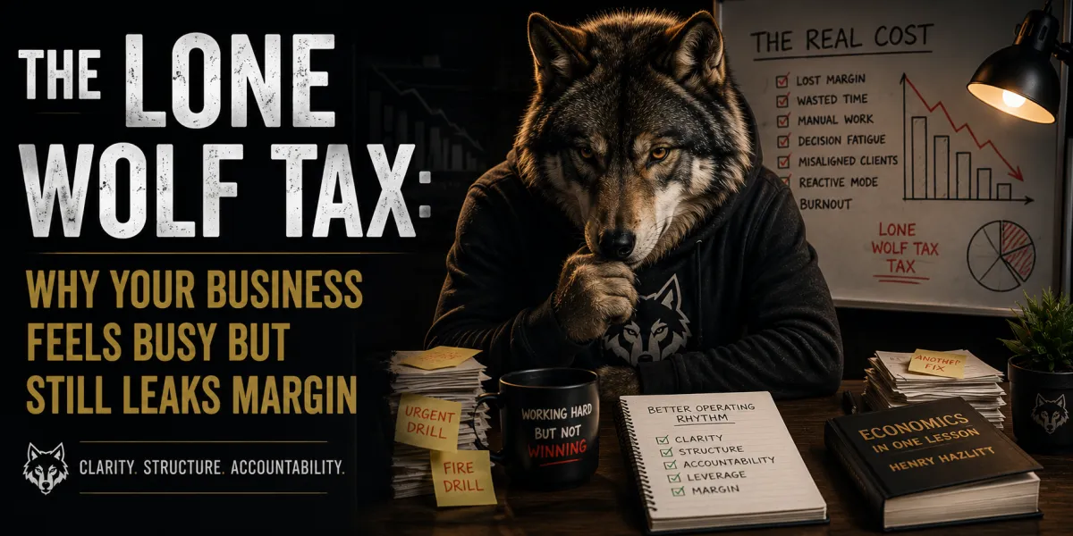 The Lone Wolf Tax: Why Your Business Feels Busy but Still Leaks Margin