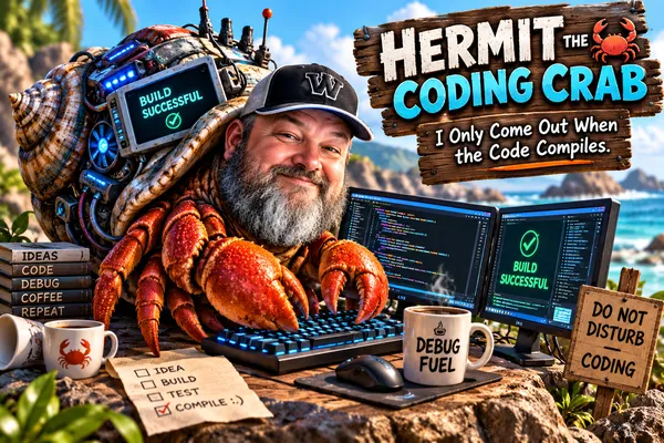 Hermit the Coding Crab: When Coding, Creativity, and ChatGPT Collide