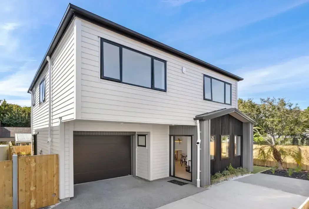 Modern new home exterior for handover inspection service