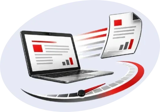 24 Hour Report Turnaround graphic