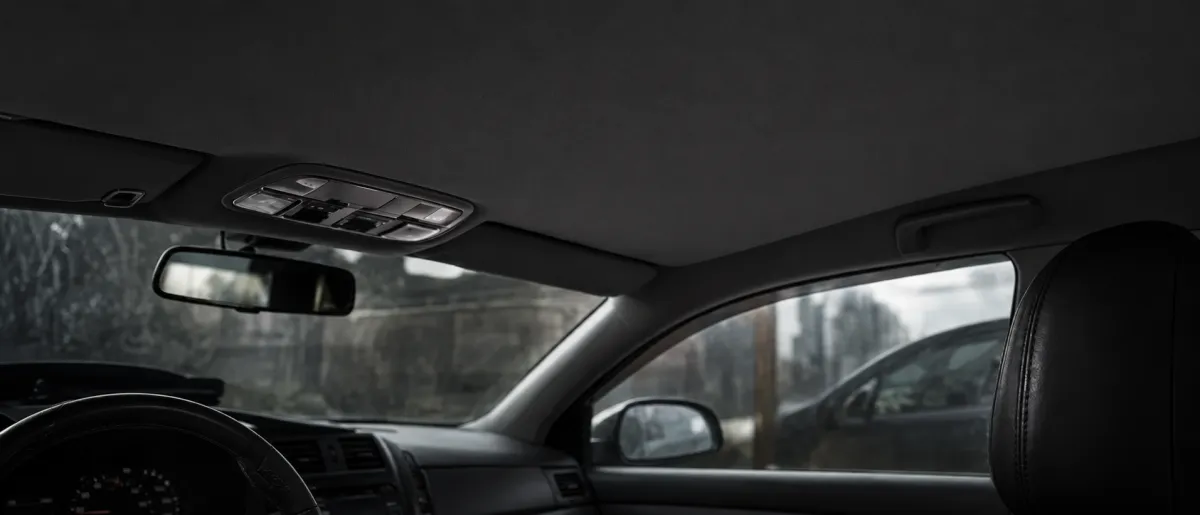 Professional car headliner repair and replacement by EM Upholstery Technology