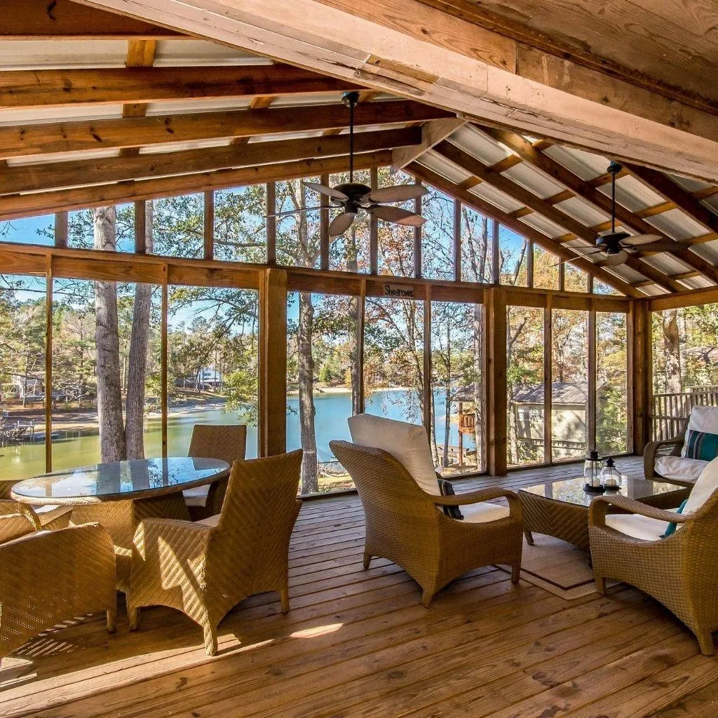 Deck build in progress in historic Charleston neighborhood
