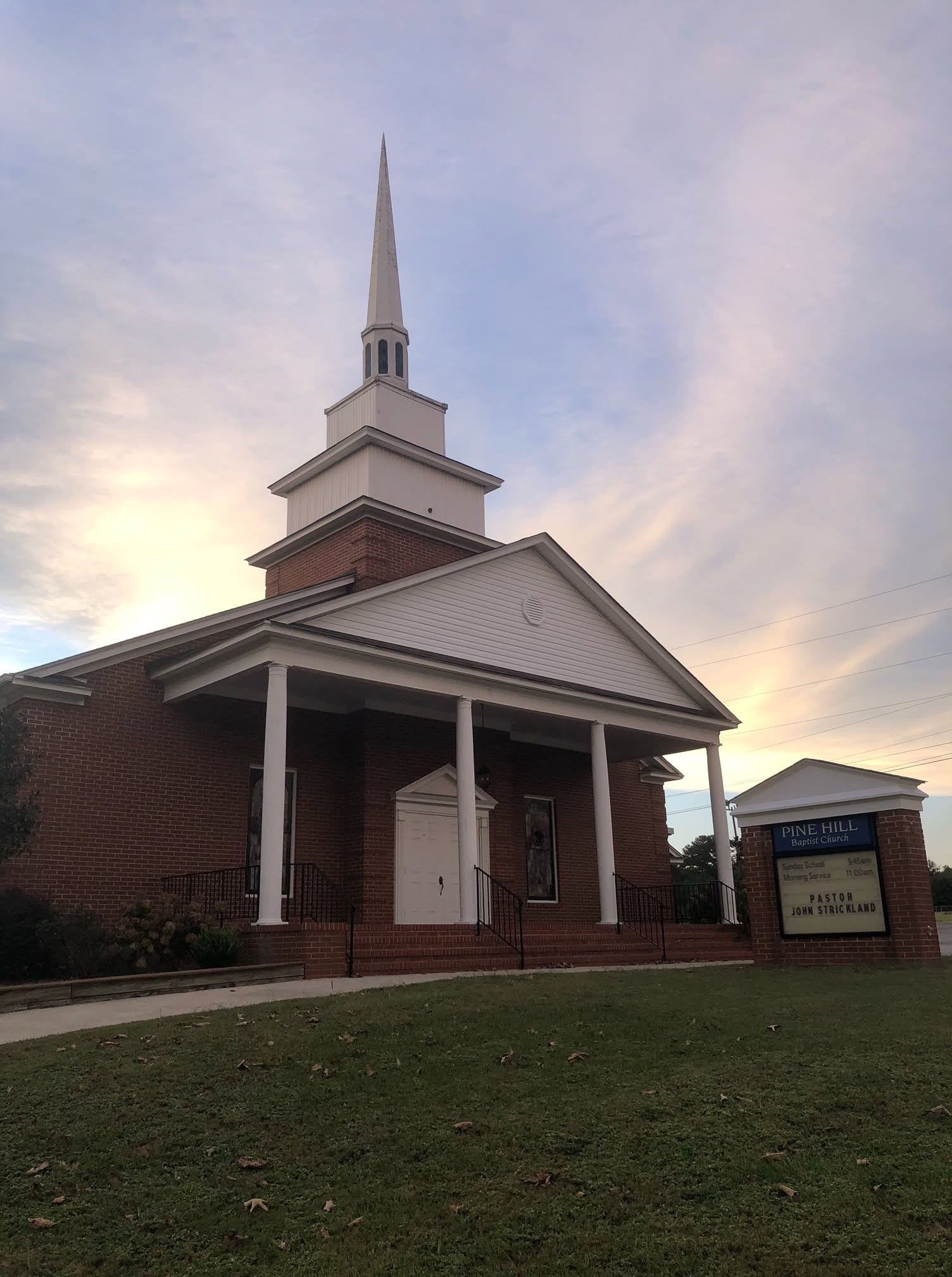 Pine Hill Baptist Church entrance