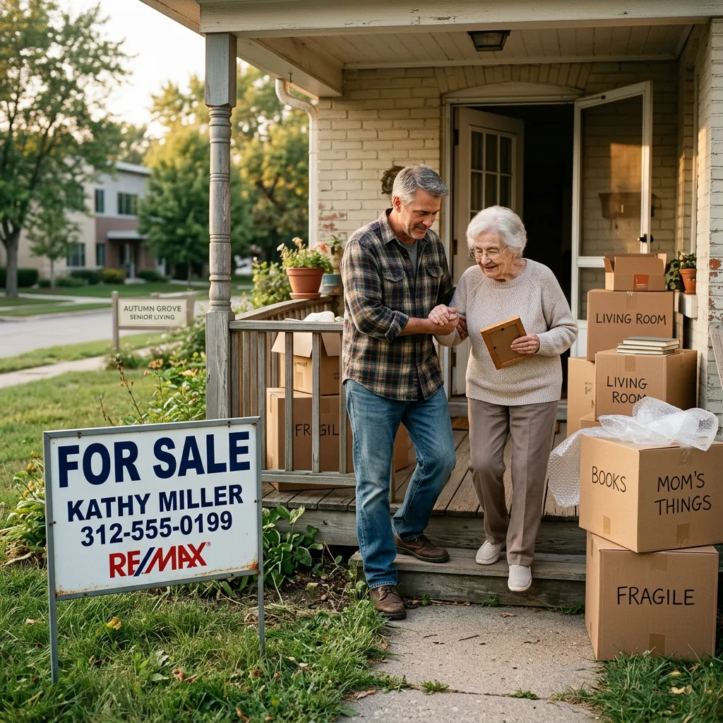 Adult children deciding what to do with a parent’s house after a move to assisted living near Geneva and St. Charles Illinois