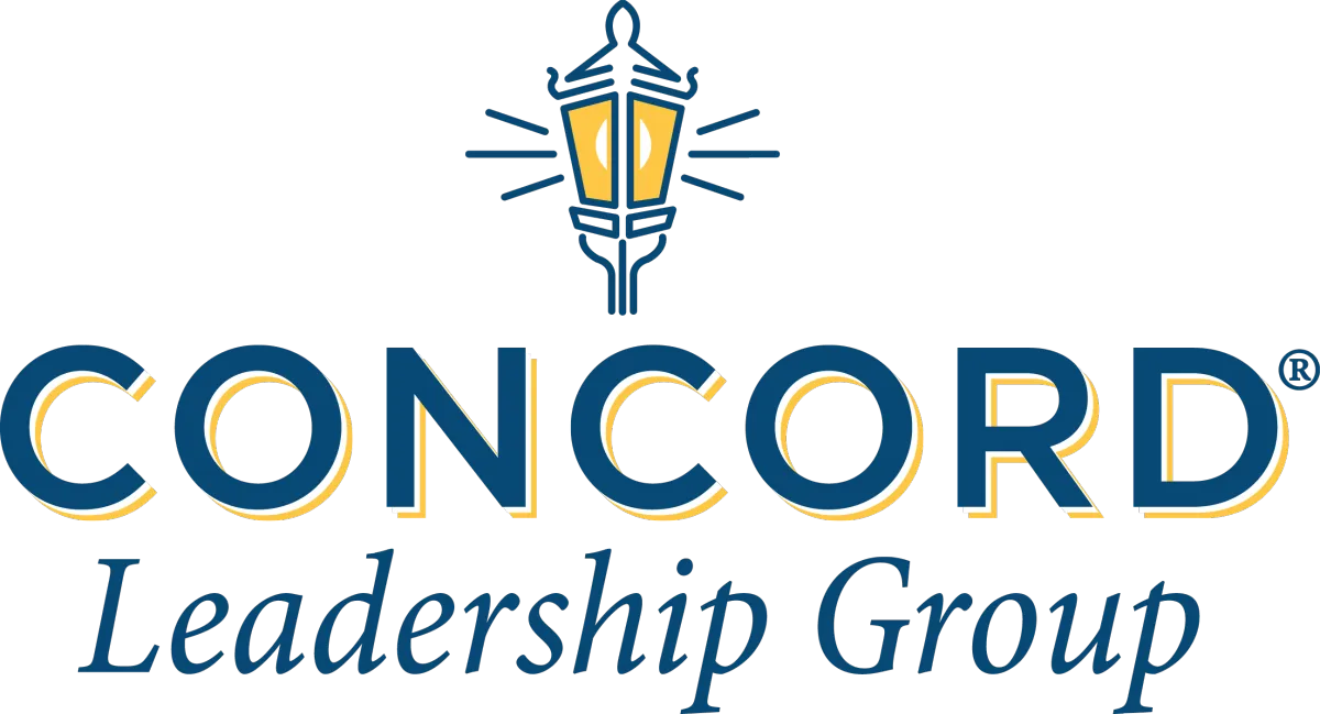 Logo of Concord Leadership Group featuring the word "CONCORD" 