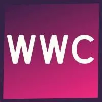 Logo featuring the white letters "WWC" 