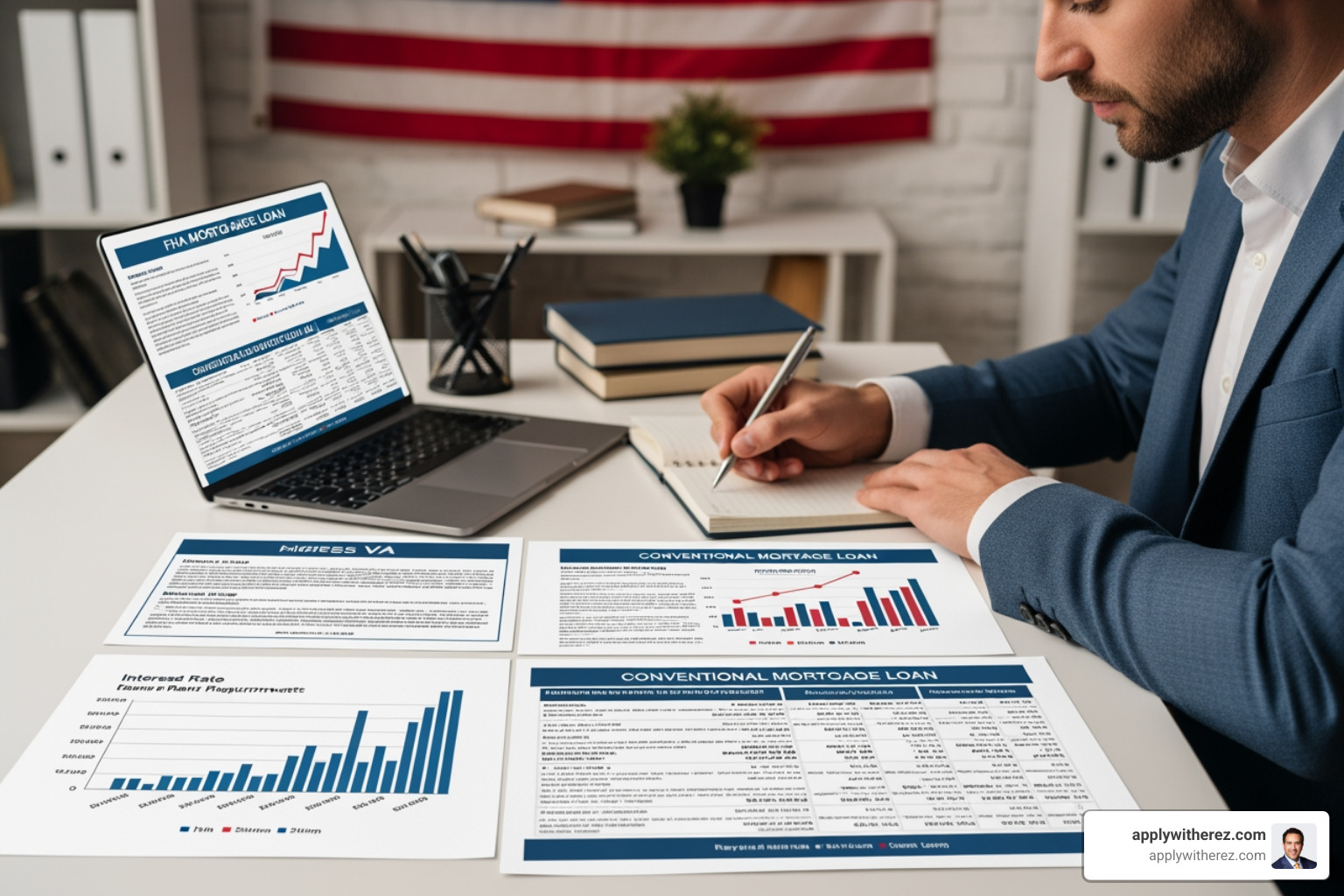 FHA VA conventional mortgage loan comparison