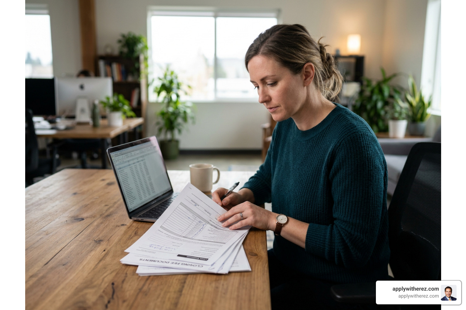 Reviewing closing fees and loan estimate documents