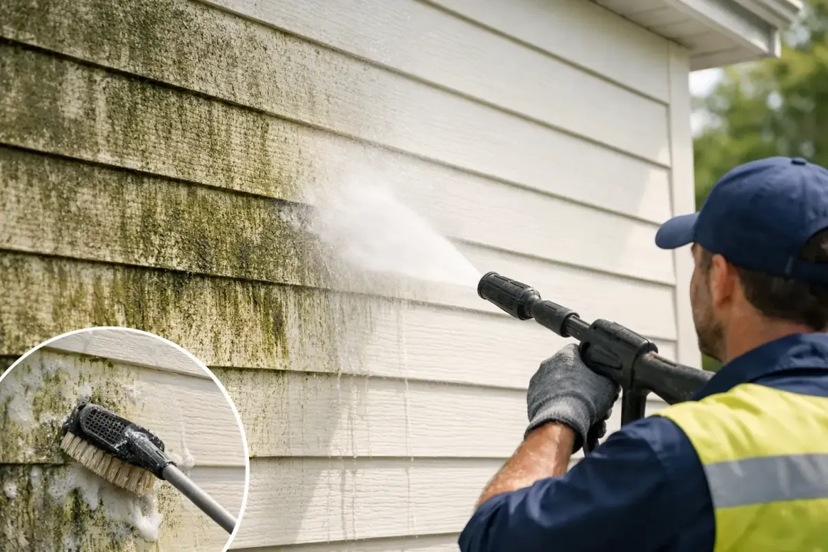 Mold and Mildew House Siding Cleaning