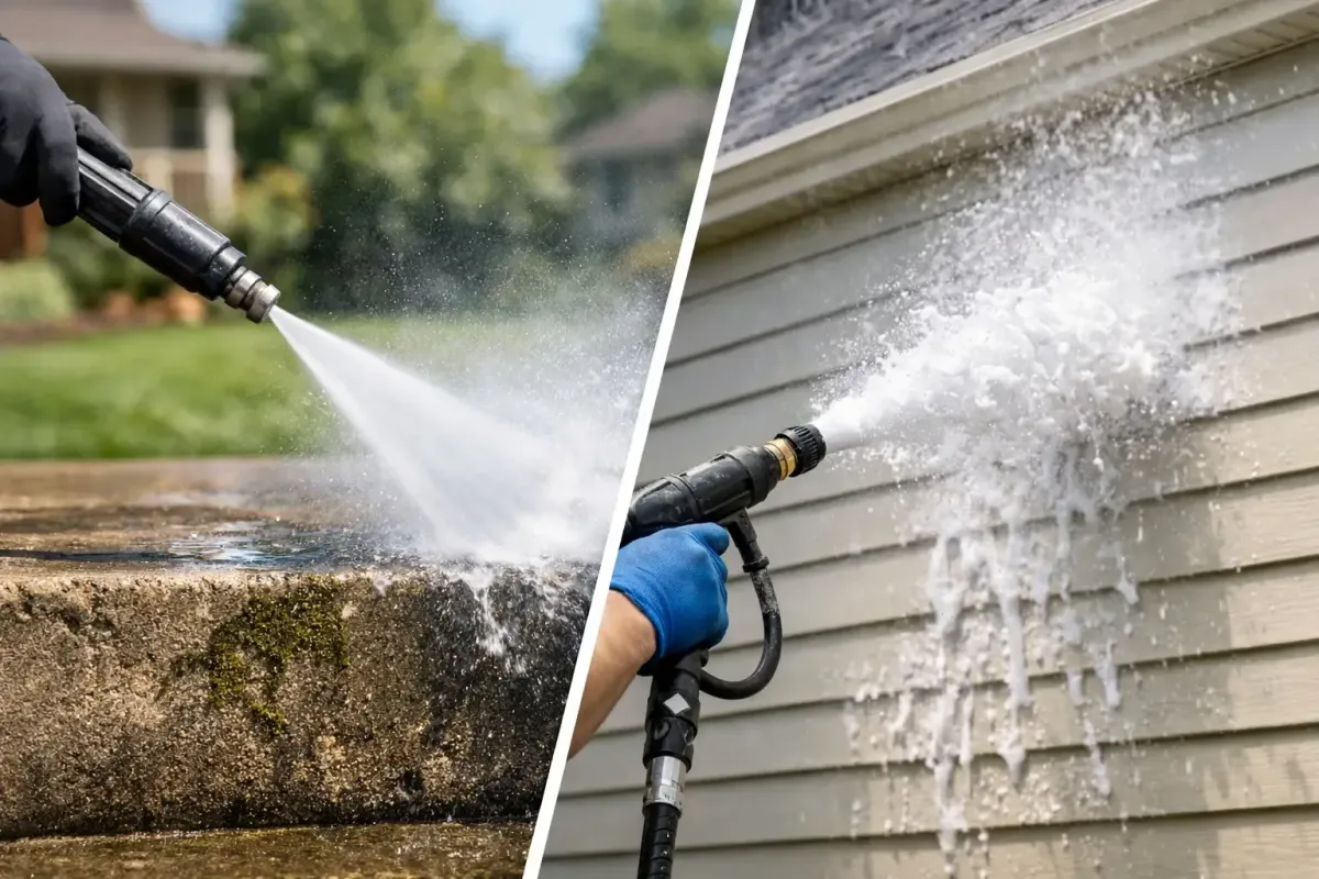 Pressure Washing vs Soft Washing Explained