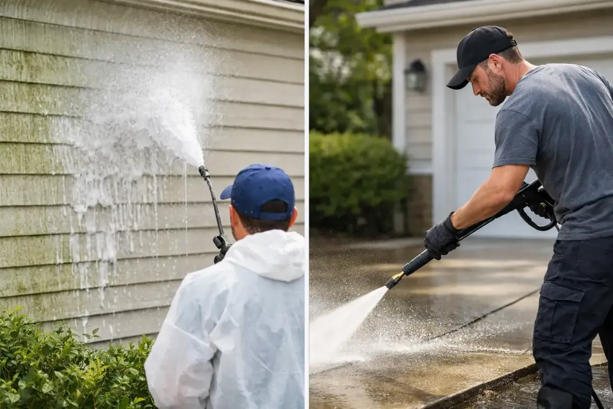Soft Washing vs Pressure Washing Explained