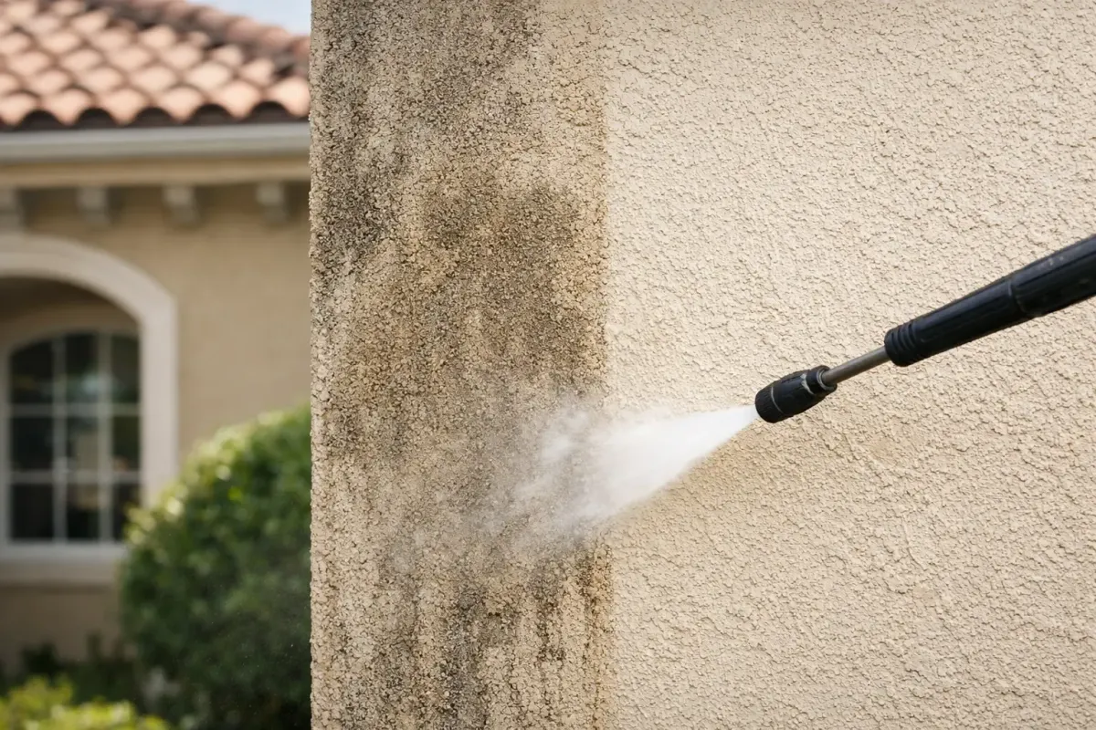 Is Pressure Washing Safe for Stucco?