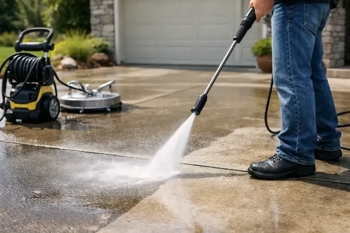 Best Way to Clean a Concrete Driveway