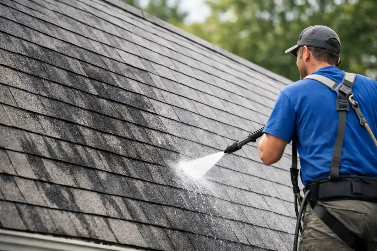 How to Remove Black Streaks From Roof