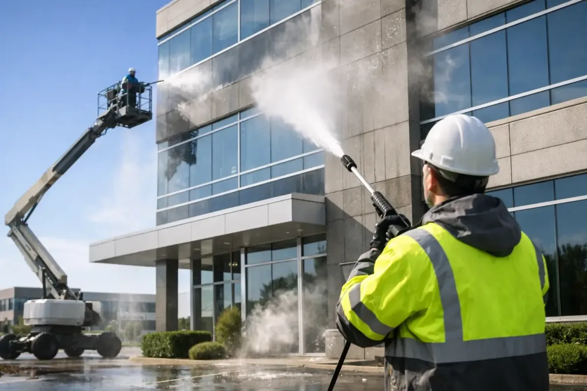 Commercial Building Pressure Washing Services