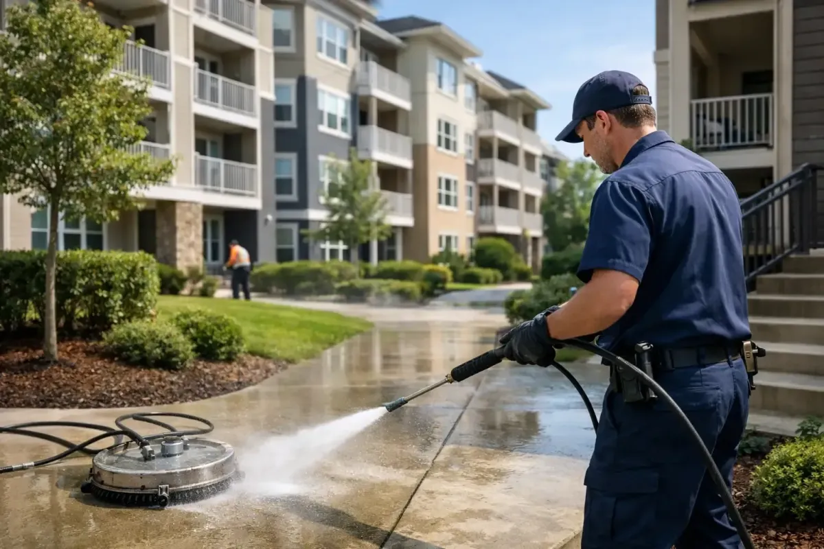 Apartment Complex Pressure Washing Done Right
