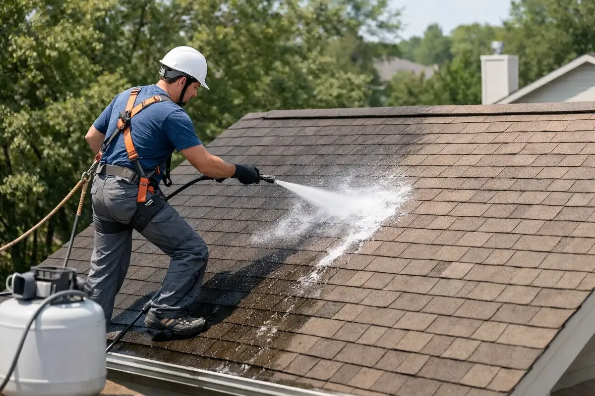 How to Remove Roof Stains Safely