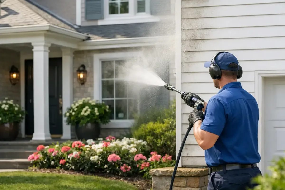 House Washing Service That Protects Curb Appeal
