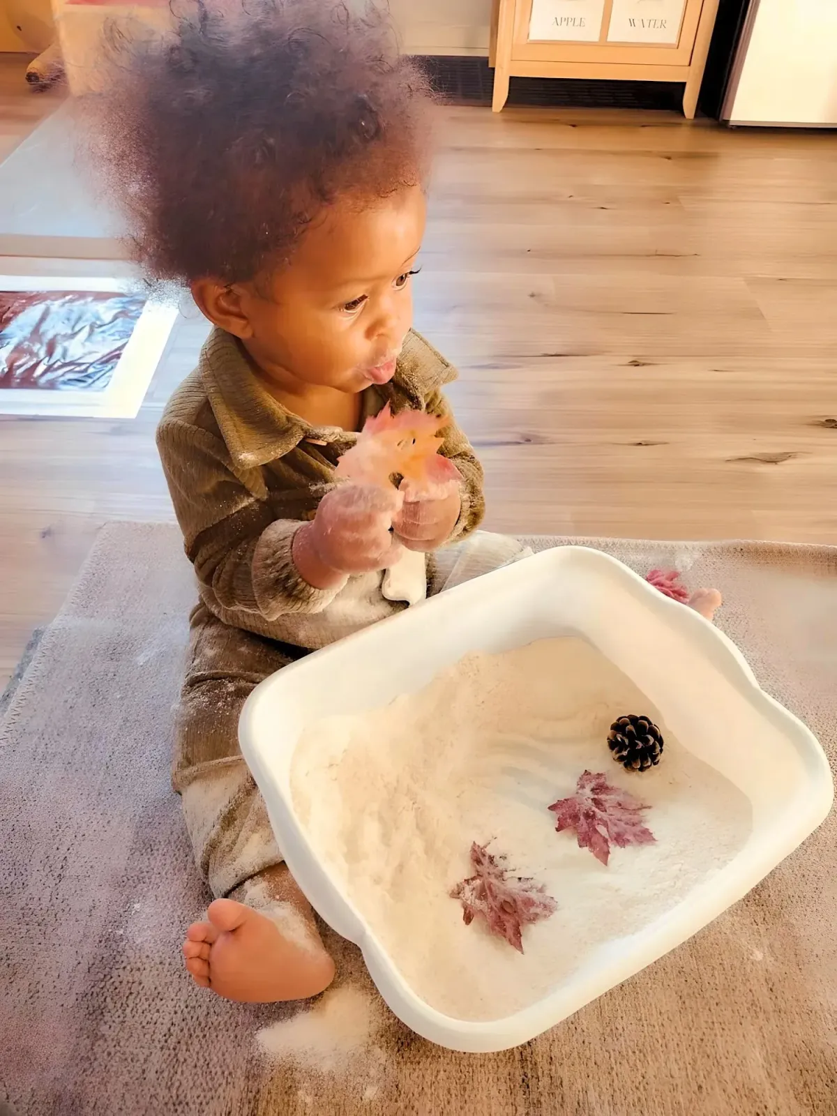 Child working with Montessori Materials