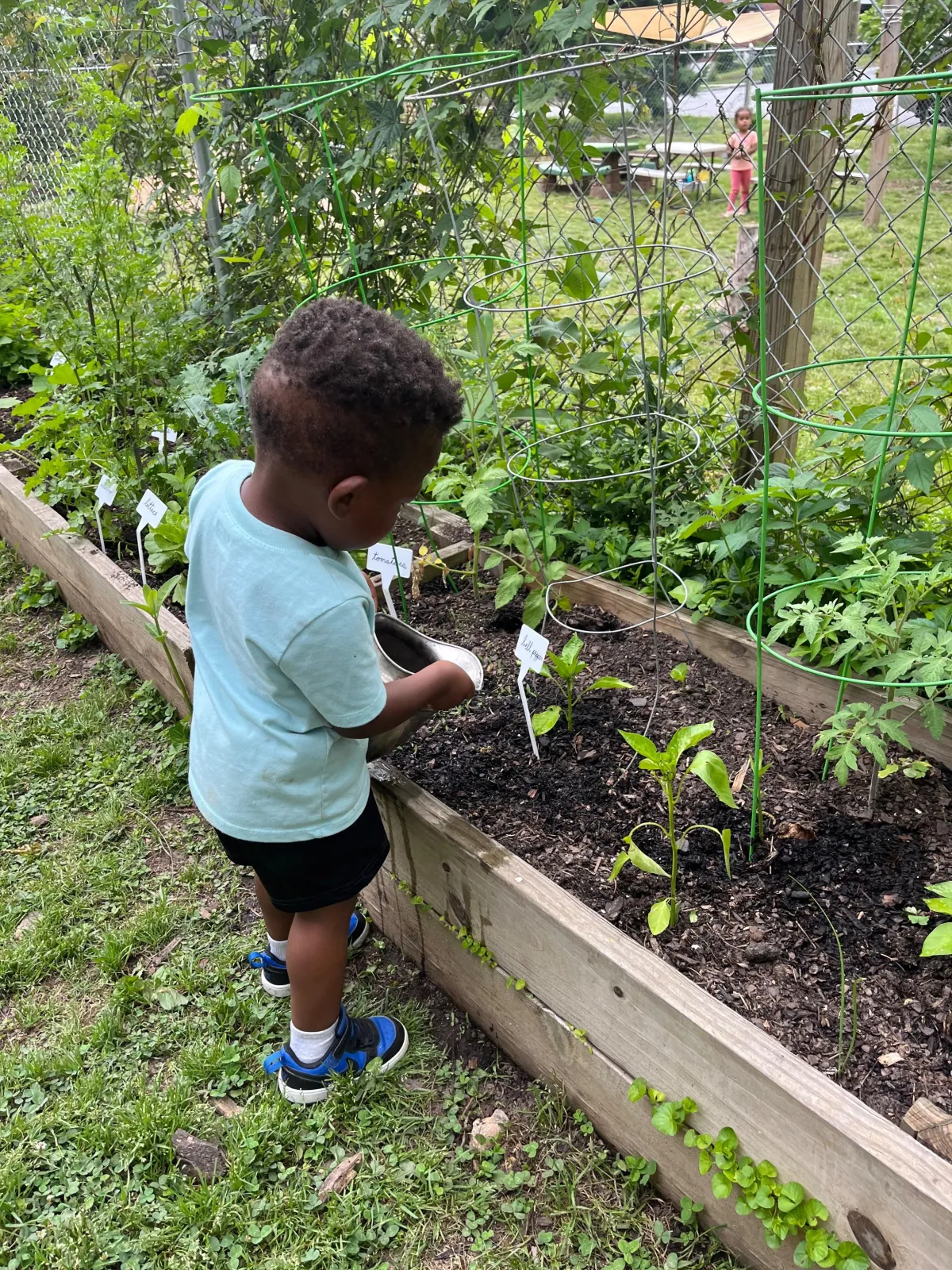 Child working with Montessori Materials