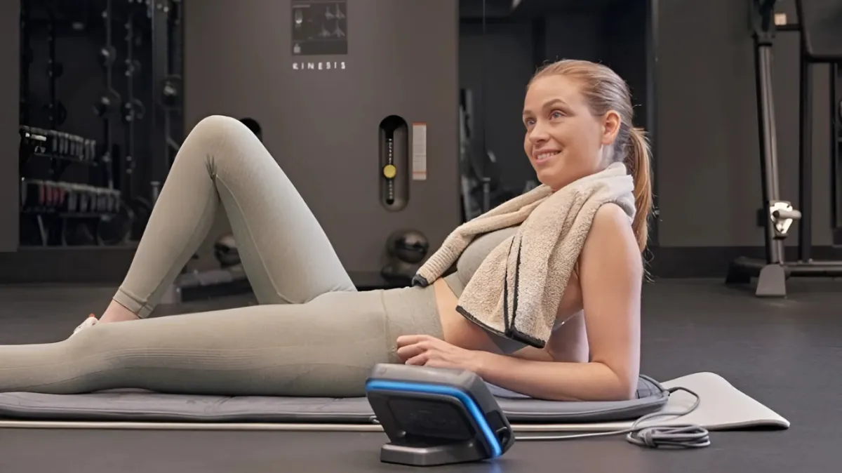 Two people rowing a boat.